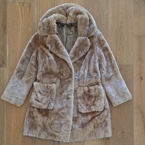 Vintage Genuine Fur Coat in Tan